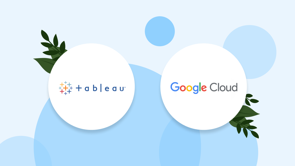 Tableau and Google Cloud logos